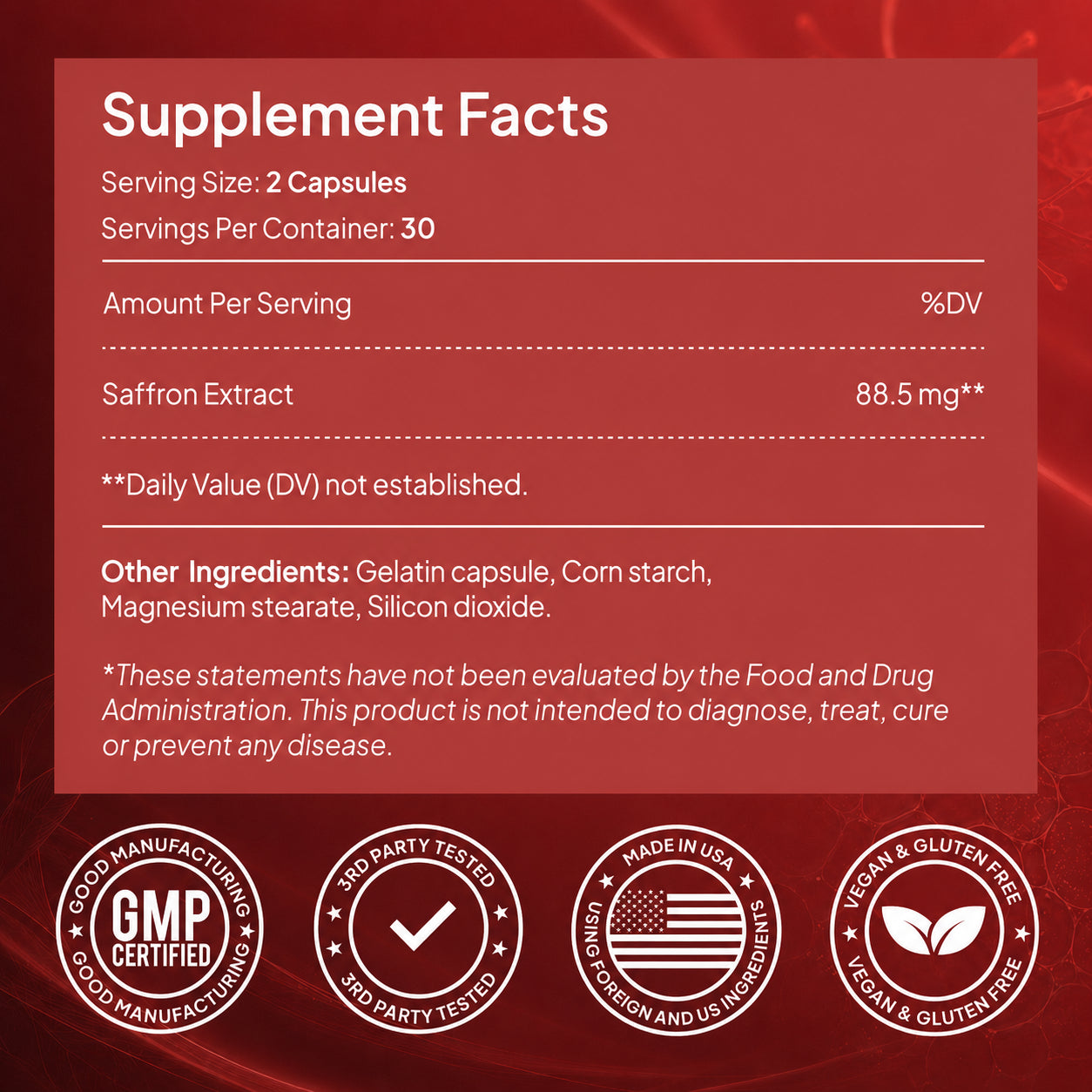 SafraLabs Saffron Capsules BOGO